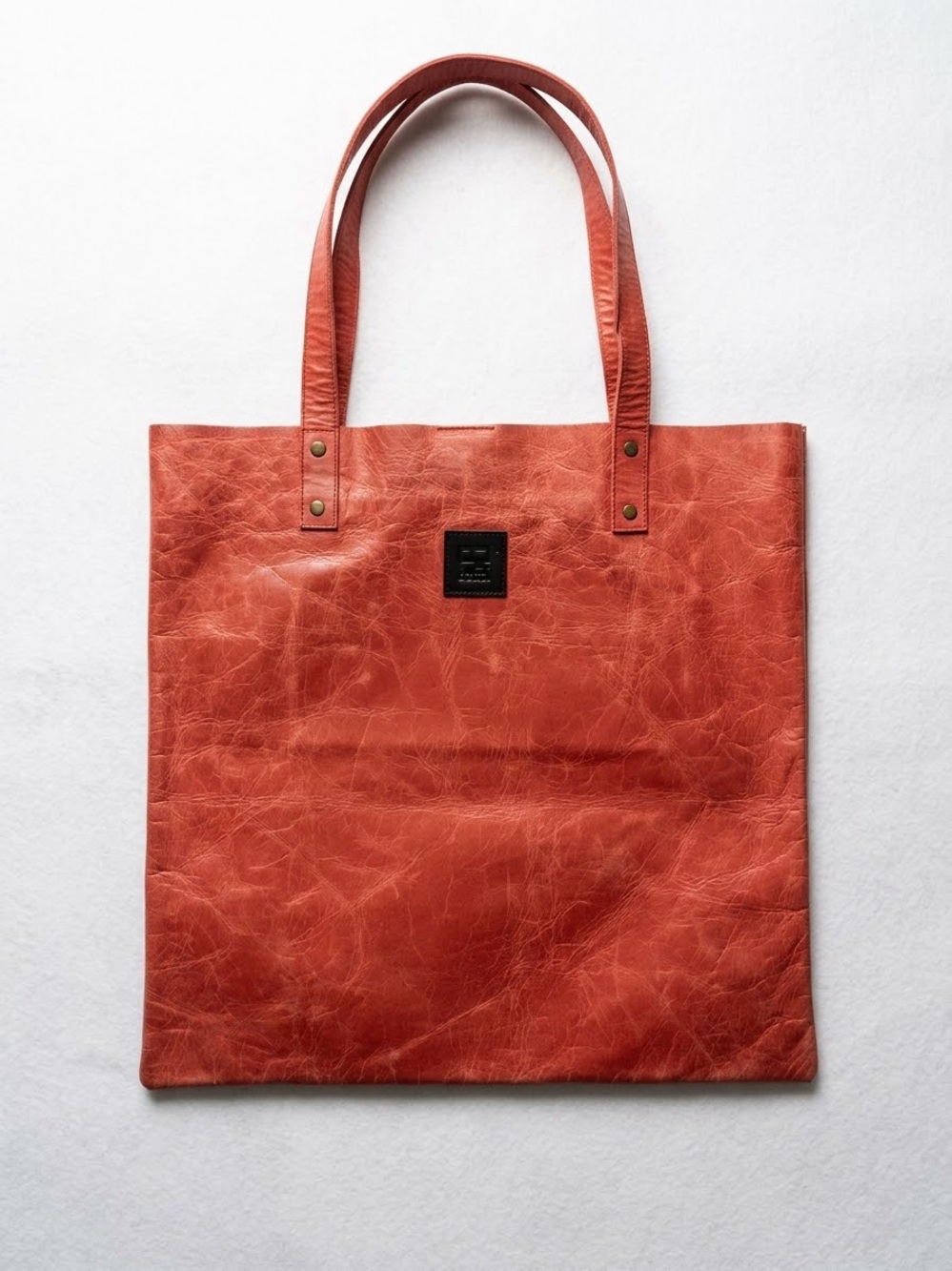 Chamrakaar Genuine Leather Tote – Deep Maroon/Crimson
